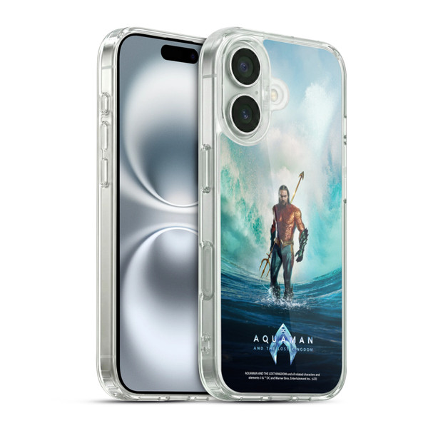 Aquaman And The Lost Kingdom Graphics Poster Soft Gel Case for Apple iPhone 16 & MagSafe