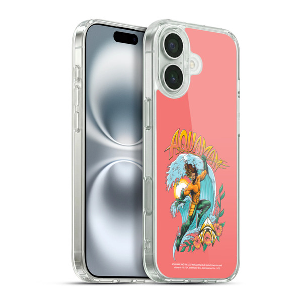 Aquaman And The Lost Kingdom Graphics Arthur Curry Art Soft Gel Case for Apple iPhone 16 Plus & MagSafe