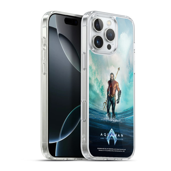 Aquaman And The Lost Kingdom Graphics Poster Soft Gel Case for Apple iPhone 16 Pro Max & MagSafe