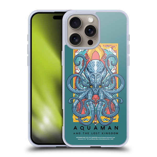 Aquaman And The Lost Kingdom Graphics Topo Soft Gel Case for Apple iPhone 16 Pro Max