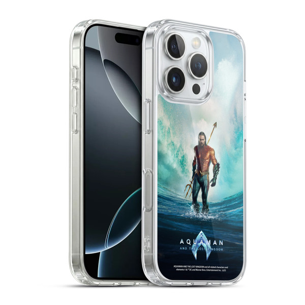 Aquaman And The Lost Kingdom Graphics Poster Soft Gel Case for Apple iPhone 16 Pro & MagSafe
