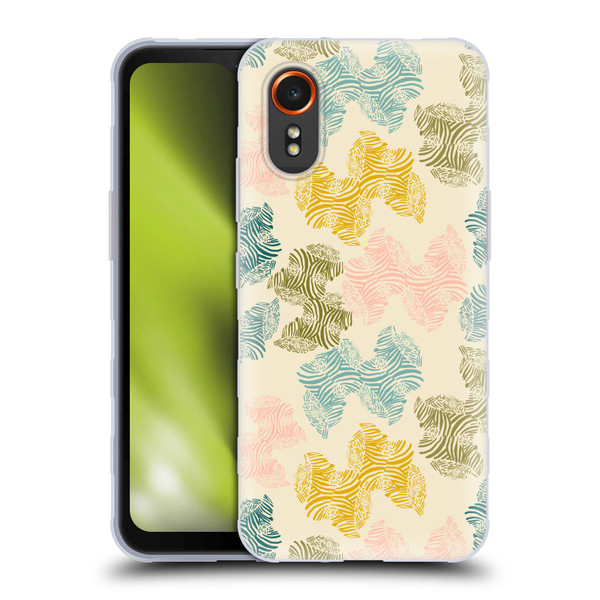 Gabriela Thomeu Art Zebra Green Soft Gel Case for Samsung Galaxy Xcover7 5G