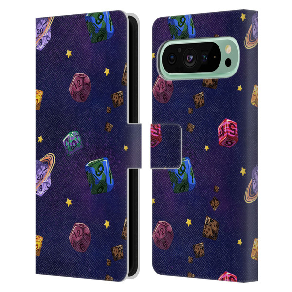 Carla Morrow Patterns Dice Numbers Leather Book Wallet Case Cover For Google Pixel 9 Pro XL