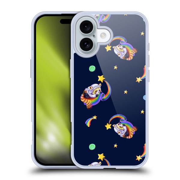 Carla Morrow Patterns Red Panda Soft Gel Case for Apple iPhone 16