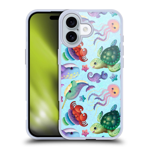Carla Morrow Patterns Sea Life Soft Gel Case for Apple iPhone 16