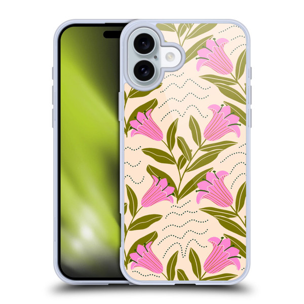 Gabriela Thomeu Floral Tulip Soft Gel Case for Apple iPhone 16 Plus