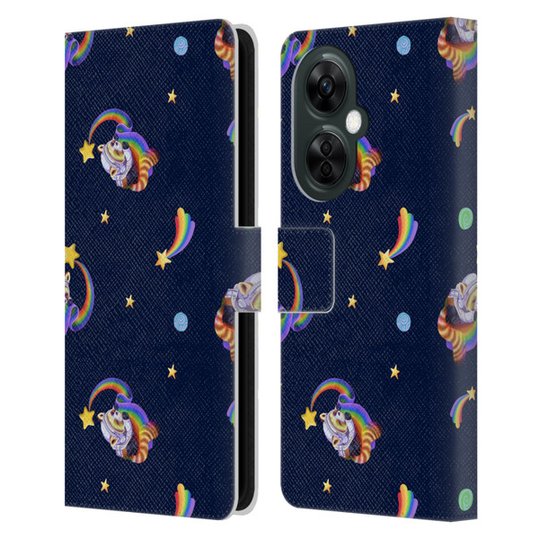 Carla Morrow Patterns Red Panda Leather Book Wallet Case Cover For OnePlus Nord CE 3 Lite 5G