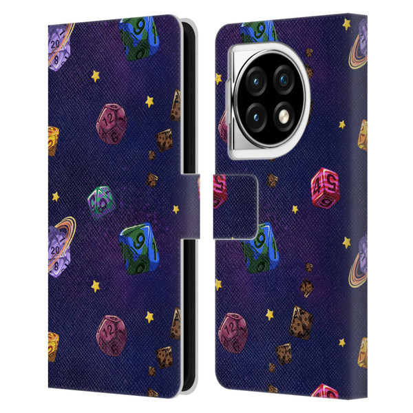Carla Morrow Patterns Dice Numbers Leather Book Wallet Case Cover For OPPO OnePlus Ace 3 5G