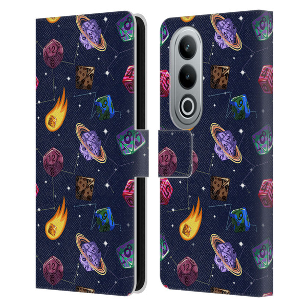Carla Morrow Patterns Colorful Space Dice Leather Book Wallet Case Cover For OPPO OnePlus Ace 3V 5G