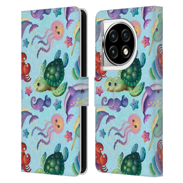 Carla Morrow Patterns Sea Life Leather Book Wallet Case Cover For OPPO OnePlus Ace 3 5G