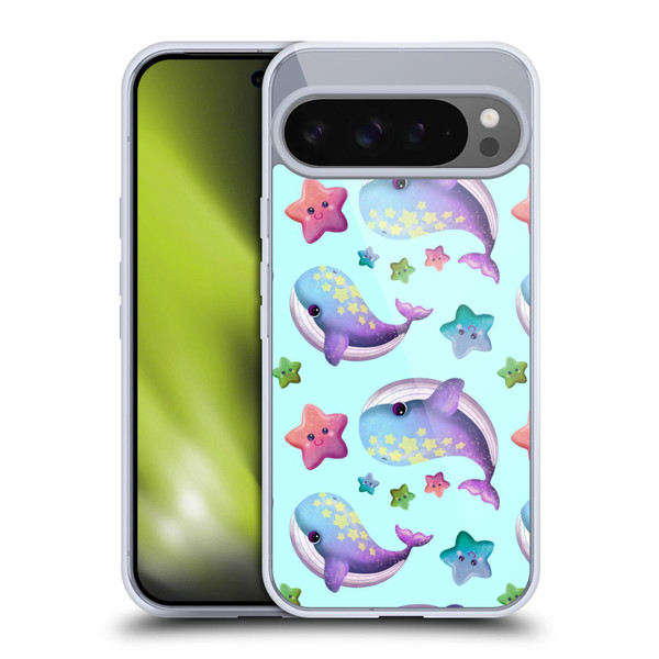 Carla Morrow Patterns Whale And Starfish Soft Gel Case for Google Pixel 9 Pro XL