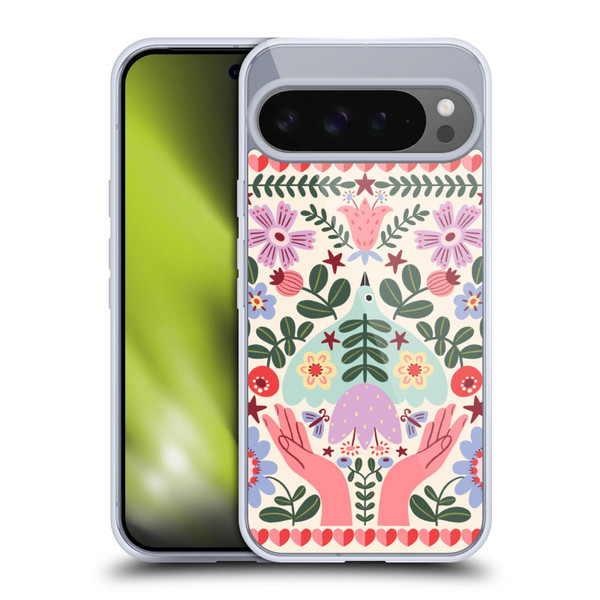 Gabriela Thomeu Floral Folk Flora Soft Gel Case for Google Pixel 9 Pro XL