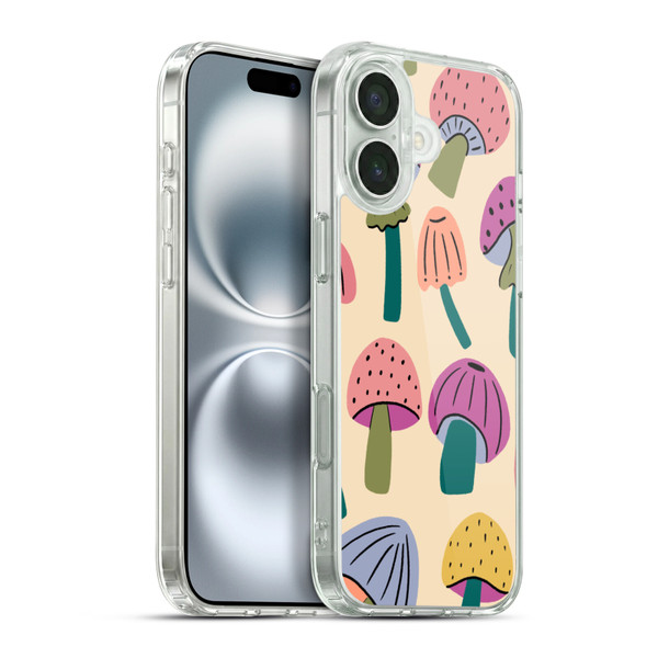Gabriela Thomeu Retro Magic Mushroom Soft Gel Case for Apple iPhone 16 Plus & MagSafe