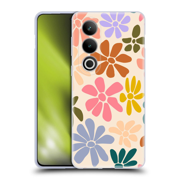 Gabriela Thomeu Retro Rainbow Color Floral Soft Gel Case for OPPO OnePlus Ace 3V 5G