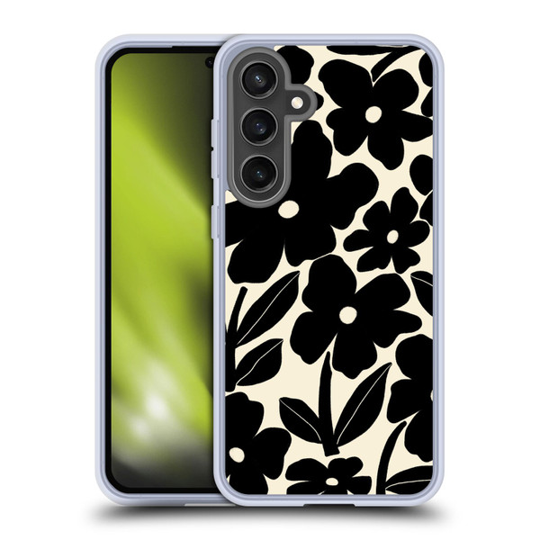 Gabriela Thomeu Retro Black And White Groovy Soft Gel Case for Samsung Galaxy S24 FE