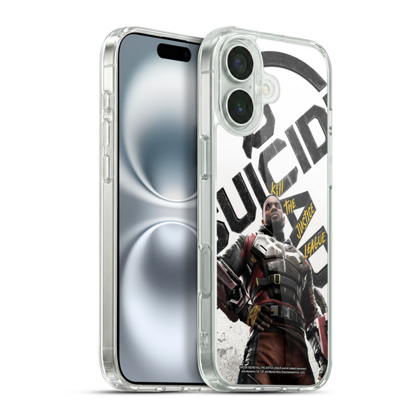 Suicide Squad: Kill The Justice League Key Art Deadshot Soft Gel Case for Apple iPhone 16 Plus & MagSafe