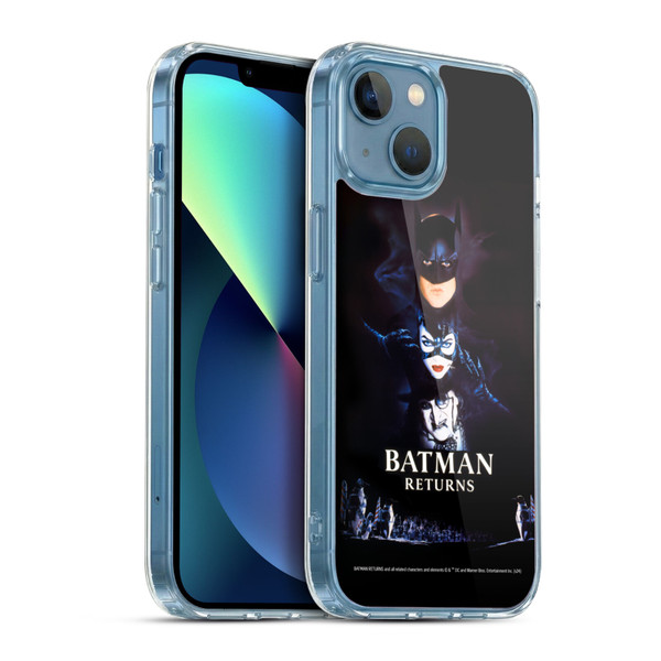Batman Returns Key Art Poster Soft Gel Case for Apple iPhone 13 Mini & MagSafe