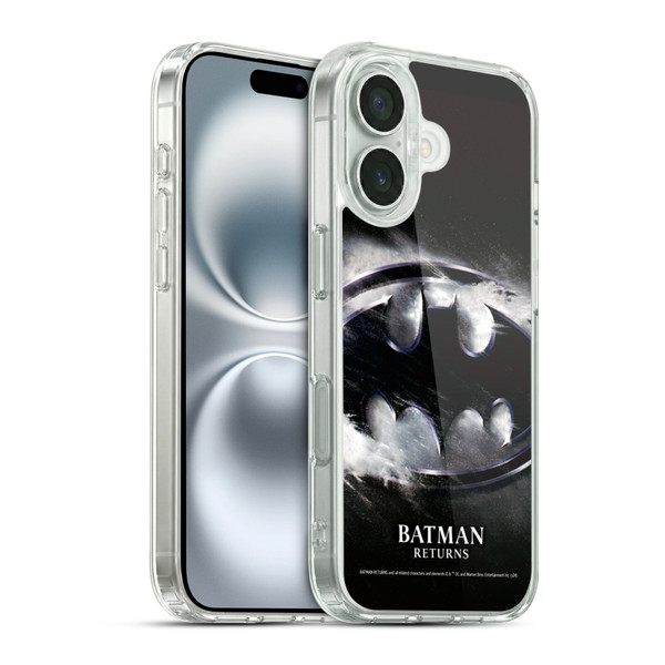 Batman Returns Key Art Oversized Logo Soft Gel Case for Apple iPhone 16 & MagSafe