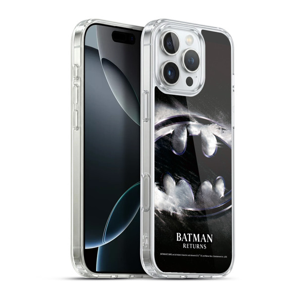 Batman Returns Key Art Oversized Logo Soft Gel Case for Apple iPhone 16 Pro Max & MagSafe