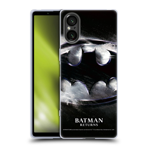 Batman Returns Key Art Oversized Logo Soft Gel Case for Sony Xperia 5 V 5G