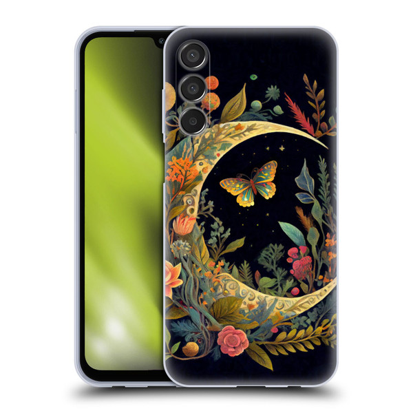JK Stewart Art Crescent Moon Soft Gel Case for Samsung Galaxy M15/F15 5G