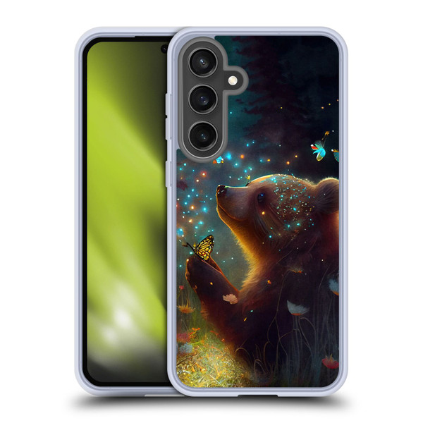 JK Stewart Art Bear Soft Gel Case for Samsung Galaxy S24 FE