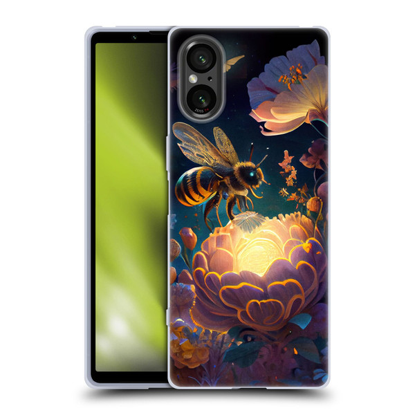 JK Stewart Art Bee Soft Gel Case for Sony Xperia 5 V 5G