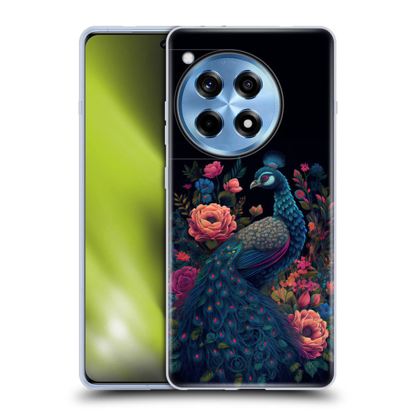 JK Stewart Graphics Peacock In Night Garden Soft Gel Case for OPPO OnePlus Ace 3 5G