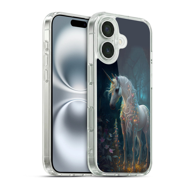 JK Stewart Key Art Unicorn Soft Gel Case for Apple iPhone 16 & MagSafe