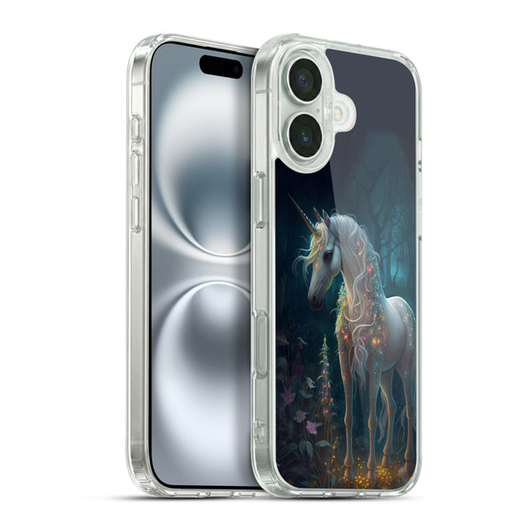 JK Stewart Key Art Unicorn Soft Gel Case for Apple iPhone 16 Plus & MagSafe