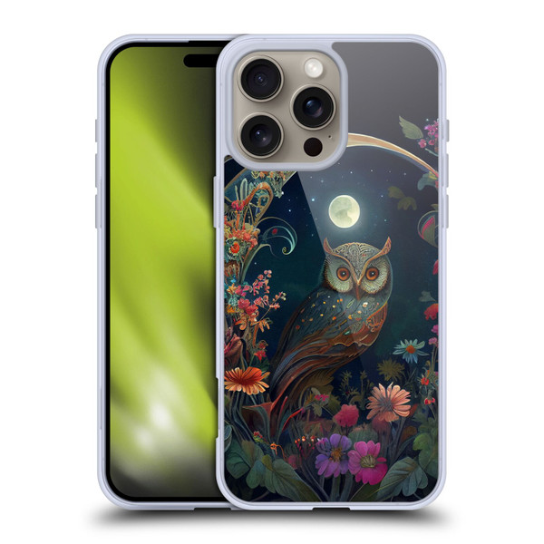 JK Stewart Key Art Owl Soft Gel Case for Apple iPhone 16 Pro Max