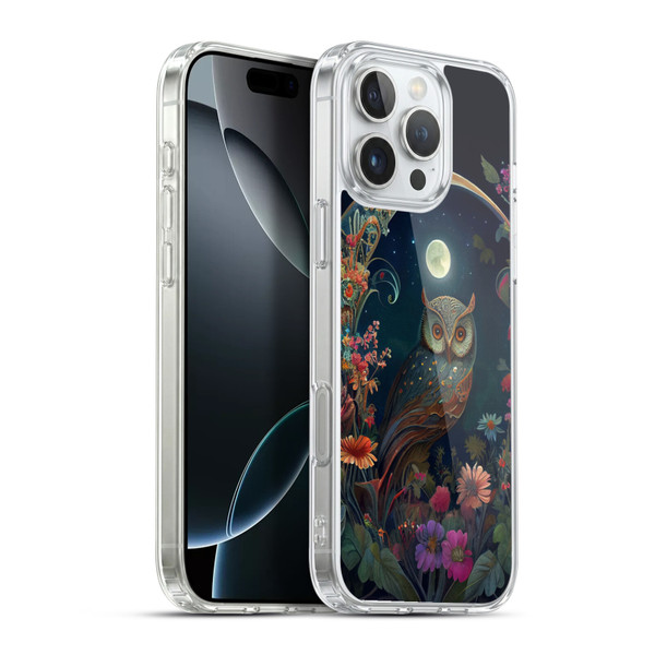 JK Stewart Key Art Owl Soft Gel Case for Apple iPhone 16 Pro Max & MagSafe