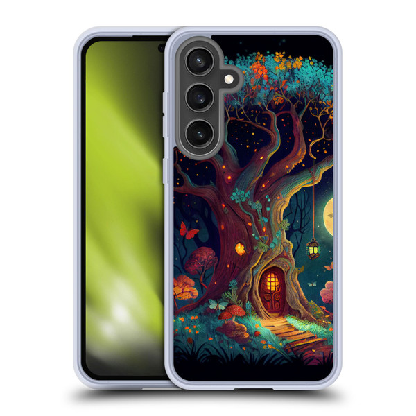 JK Stewart Key Art Tree With Small Door In Trunk Soft Gel Case for Samsung Galaxy S24 FE