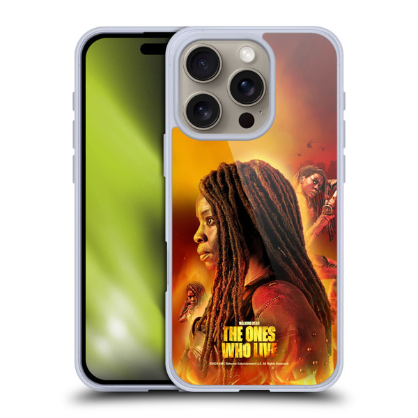 The Walking Dead: The Ones Who Live Key Art Michonne Soft Gel Case for Apple iPhone 16 Pro