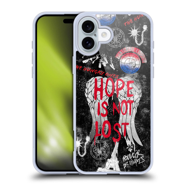 The Walking Dead: Daryl Dixon Graphics Hope Is Not Lost Soft Gel Case for Apple iPhone 16 Plus