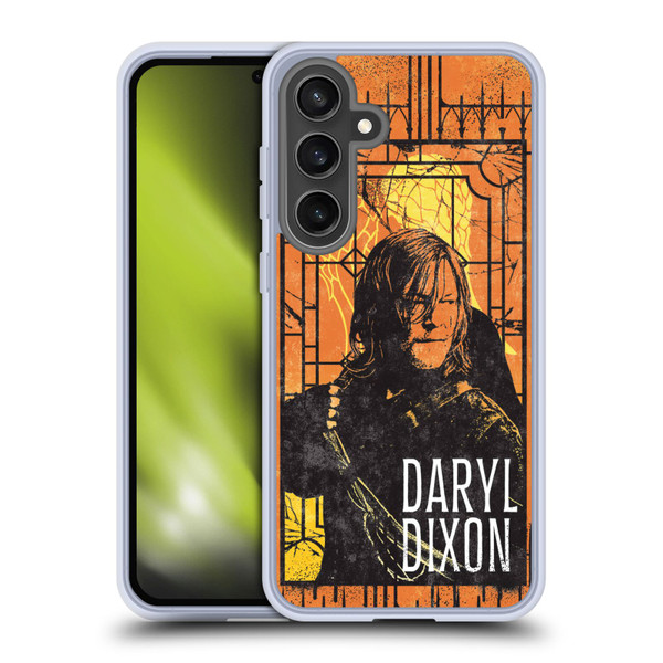 The Walking Dead: Daryl Dixon Graphics Character Art Soft Gel Case for Samsung Galaxy S24 FE