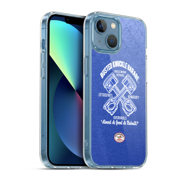 Busted Knuckle Garage Graphics Overhauls Soft Gel Case for Apple iPhone 13 Mini & MagSafe