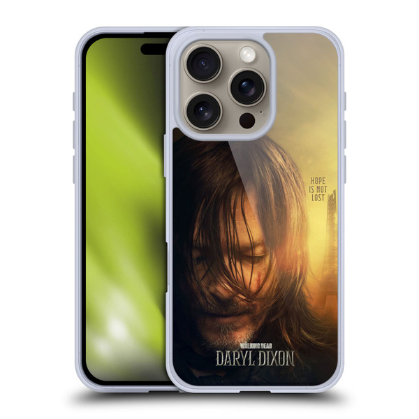The Walking Dead: Daryl Dixon Key Art Full Face Soft Gel Case for Apple iPhone 16 Pro