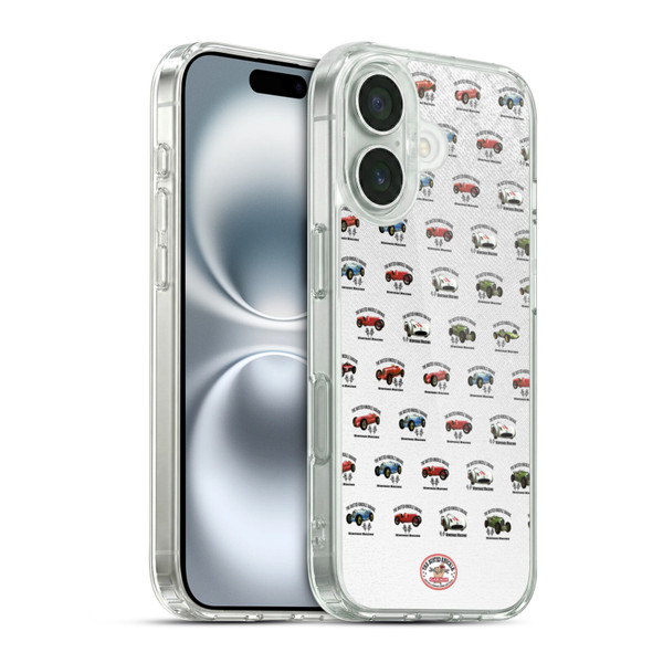 Busted Knuckle Garage Graphics Pattern Soft Gel Case for Apple iPhone 16 & MagSafe