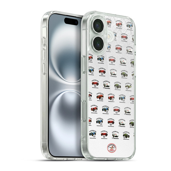 Busted Knuckle Garage Graphics Pattern Soft Gel Case for Apple iPhone 16 Plus & MagSafe