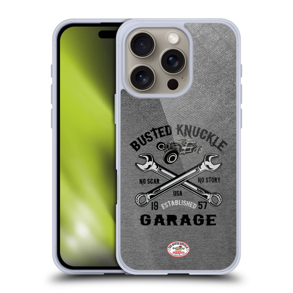 Busted Knuckle Garage Graphics No Scar Soft Gel Case for Apple iPhone 16 Pro