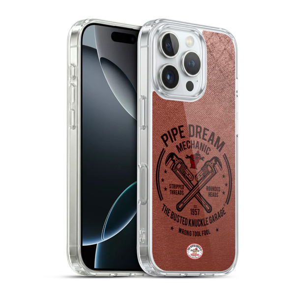 Busted Knuckle Garage Graphics Pipe Dream Soft Gel Case for Apple iPhone 16 Pro & MagSafe
