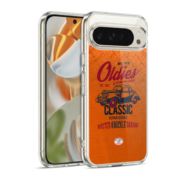 Busted Knuckle Garage Graphics Classic Soft Gel Case for Google Pixel 9 / Pixel 9 Pro