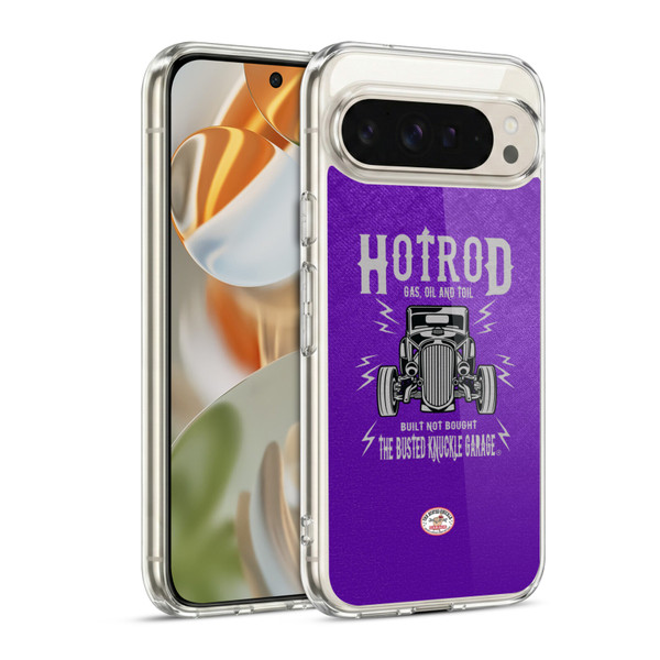 Busted Knuckle Garage Graphics Hot Rod Soft Gel Case for Google Pixel 9 / Pixel 9 Pro