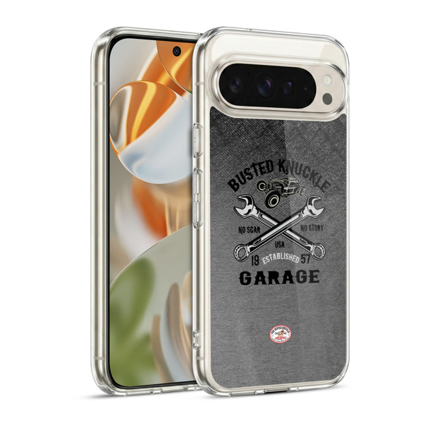 Busted Knuckle Garage Graphics No Scar Soft Gel Case for Google Pixel 9 / Pixel 9 Pro