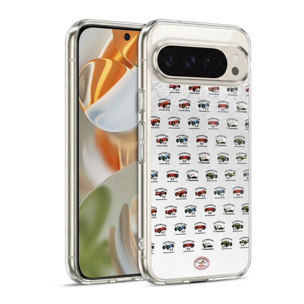 Busted Knuckle Garage Graphics Pattern Soft Gel Case for Google Pixel 9 / Pixel 9 Pro