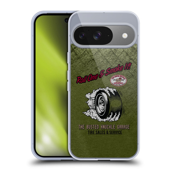 Busted Knuckle Garage Graphics Tire Soft Gel Case for Google Pixel 9 / Pixel 9 Pro
