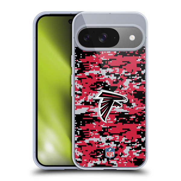 NFL Atlanta Falcons Graphics Digital Camouflage Soft Gel Case for Google Pixel 9 / Pixel 9 Pro