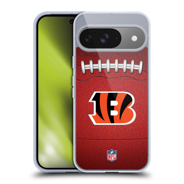 NFL Cincinnati Bengals Graphics Football Soft Gel Case for Google Pixel 9 / Pixel 9 Pro