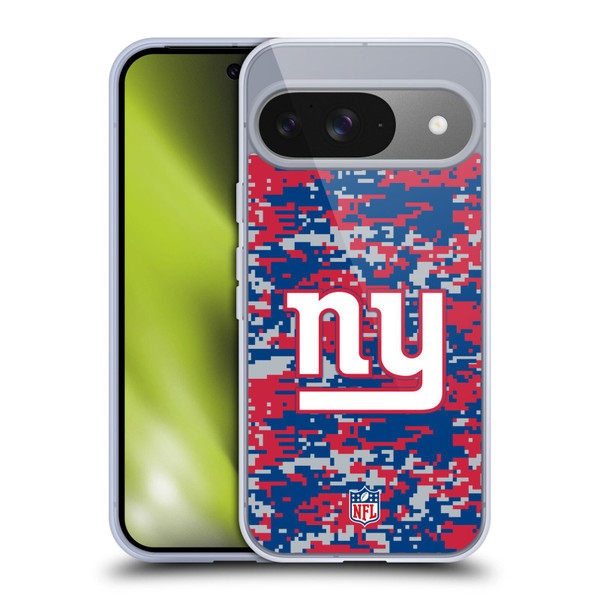 NFL New York Giants Graphics Digital Camouflage Soft Gel Case for Google Pixel 9 / Pixel 9 Pro